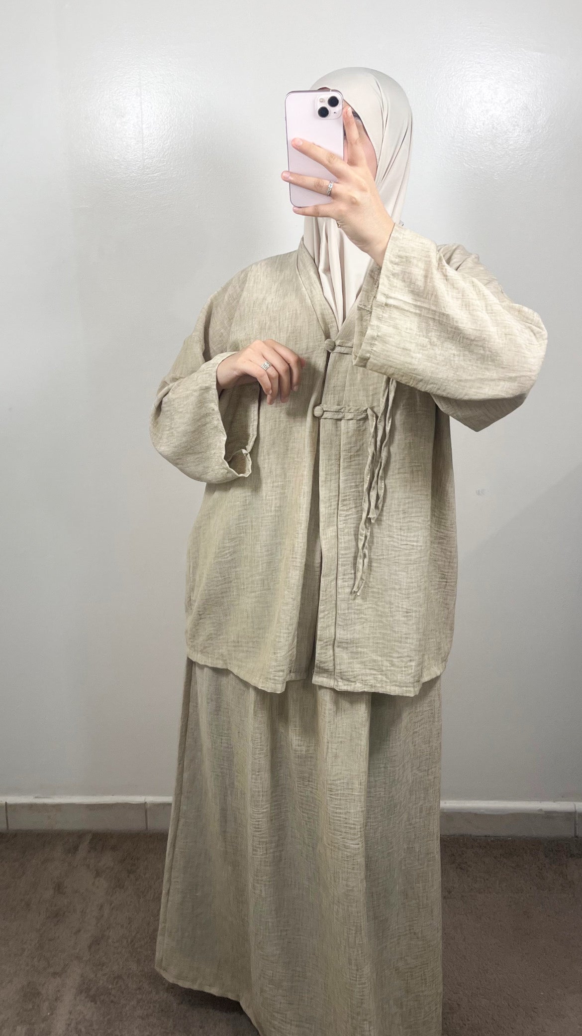 ENSEMBLE JUPE INES TAUPE