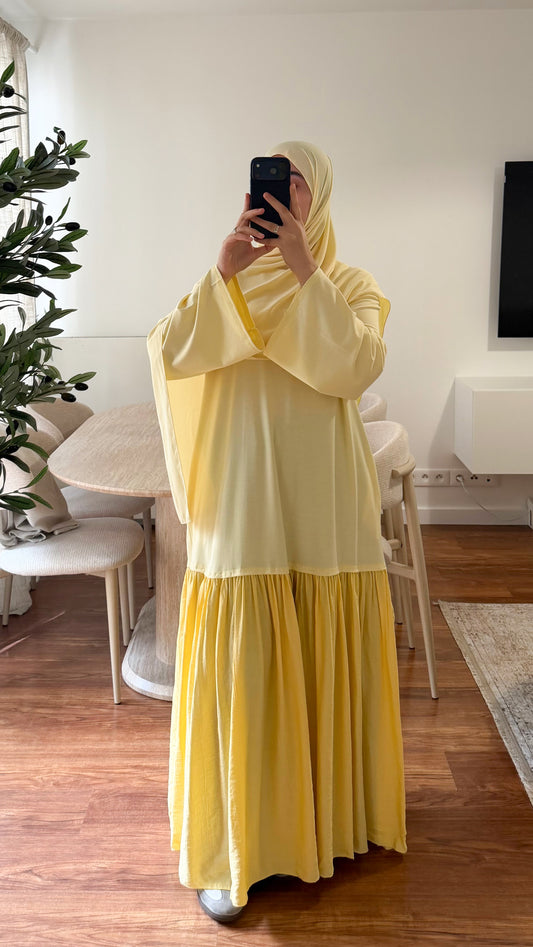 ROBE T-SHIRT JAUNE