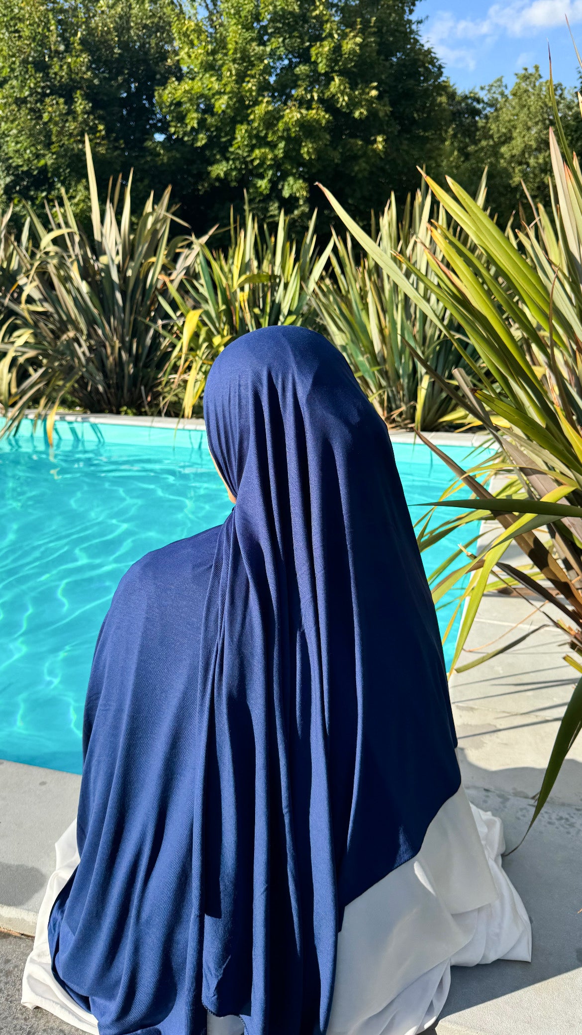 JERSEY COTON MODAL BLEU MARINE