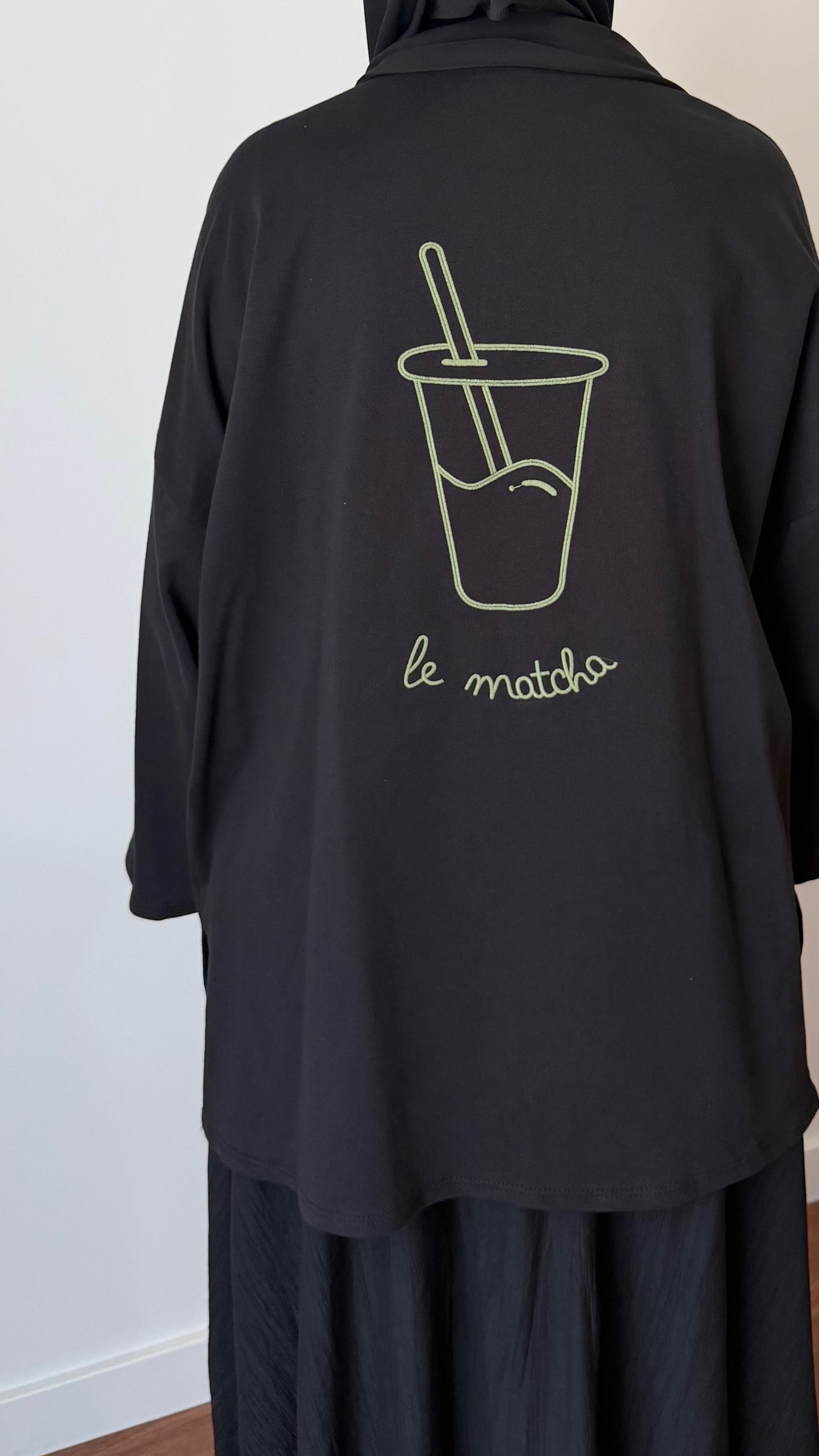 T-SHIRT MATCHA BLANC