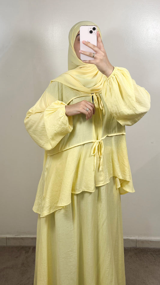 ENSEMBLE JUPE LIYA JAUNE