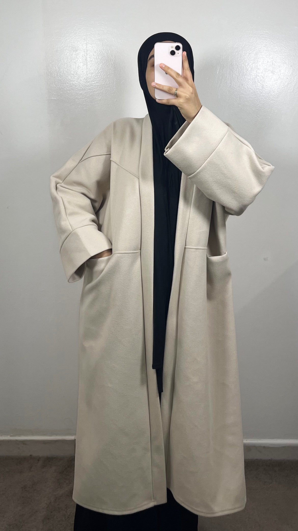 MANTEAU KIMONO SARAH OVERSIZE BEIGE