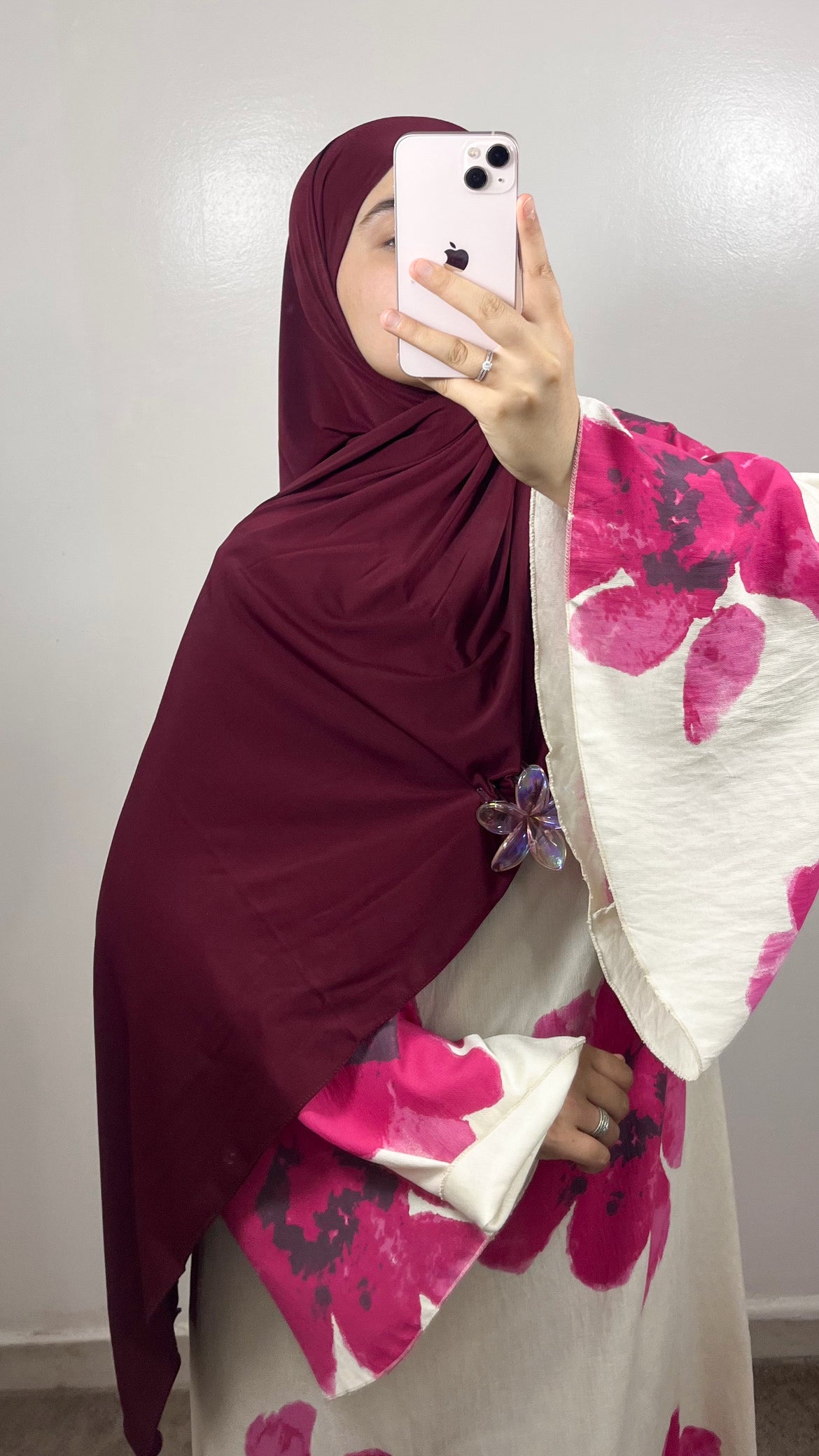 ROBE FLOWER BLANCHE/ROSE