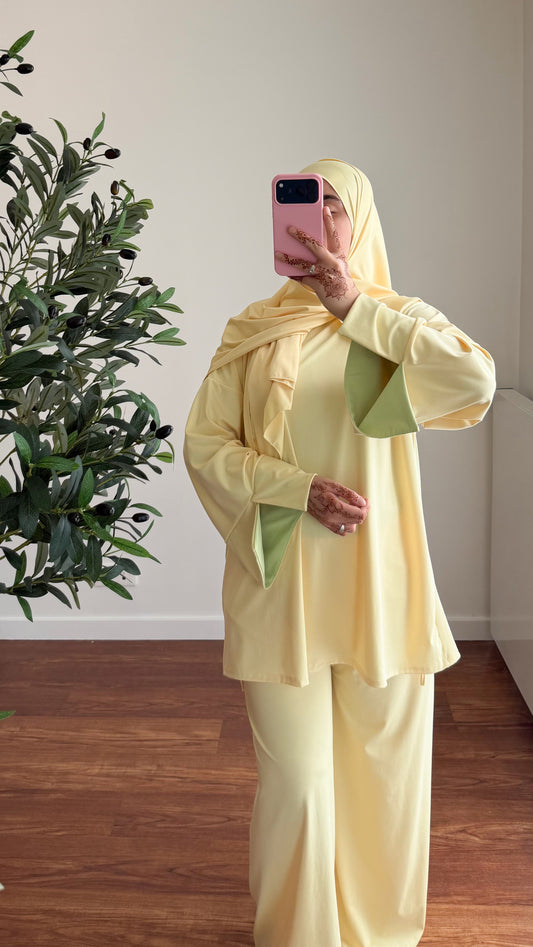 BURKINI SAYA 3 PIÈCES JAUNE