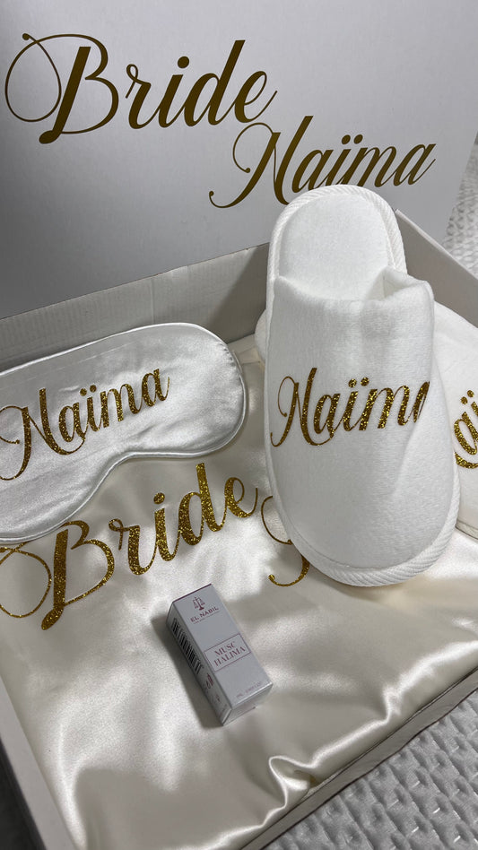 BRIDE BOX SINGLE WHITE BATHROBE