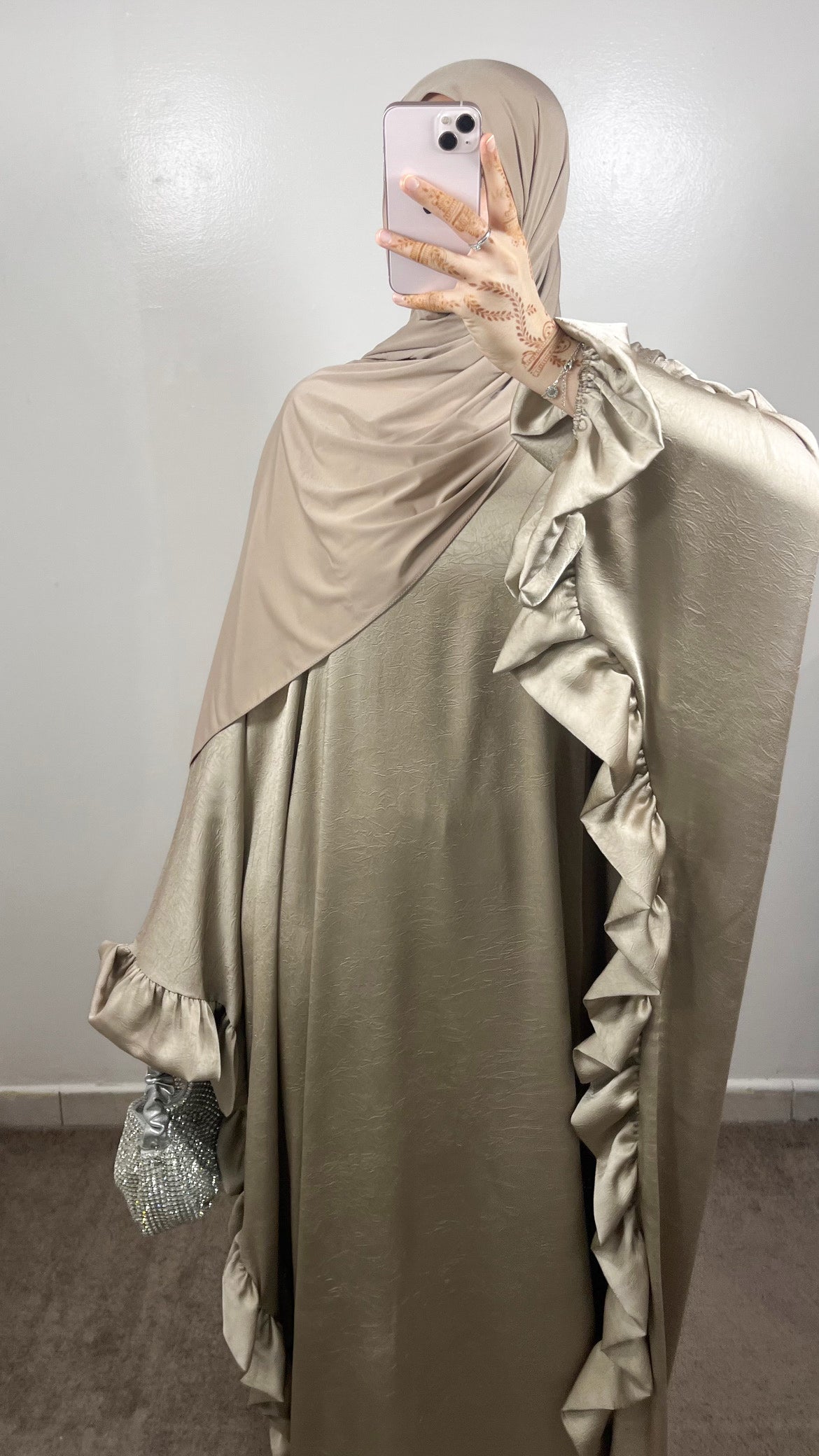 ABAYA BUTTERFLY TAUPE