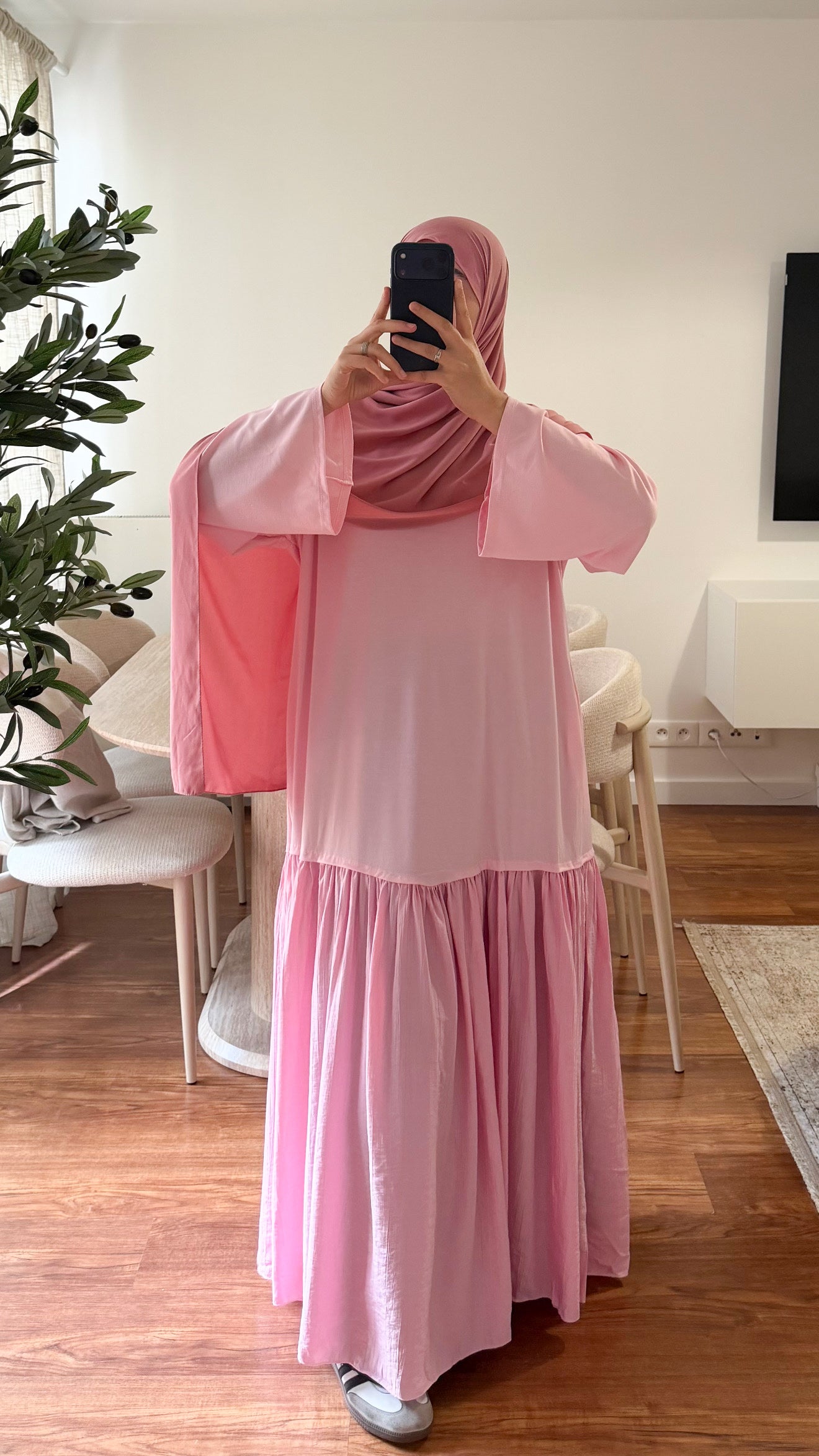 ROBE T-SHIRT ROSE
