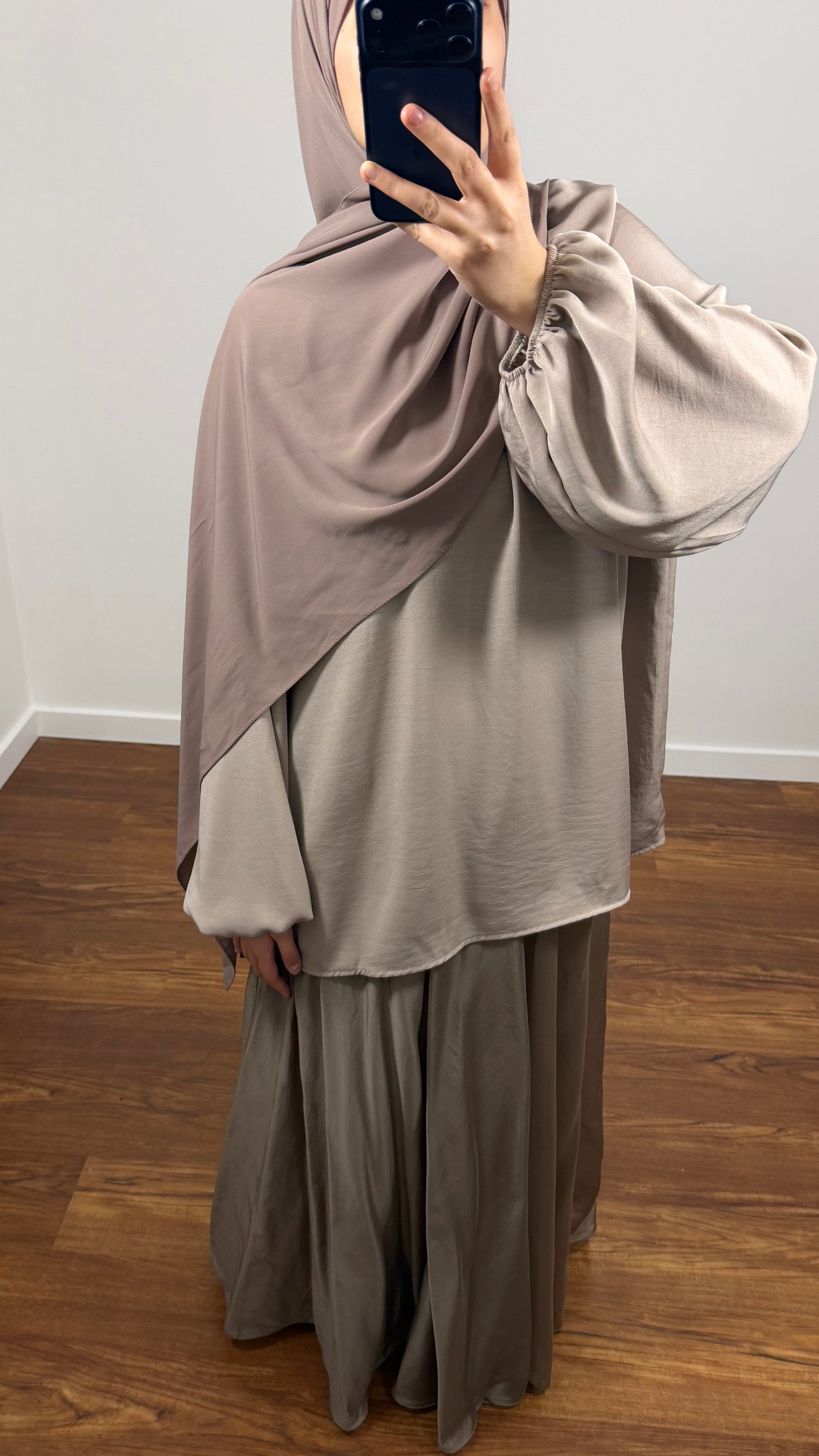 ENSEMBLE JUPE ZEYNEB TAUPE