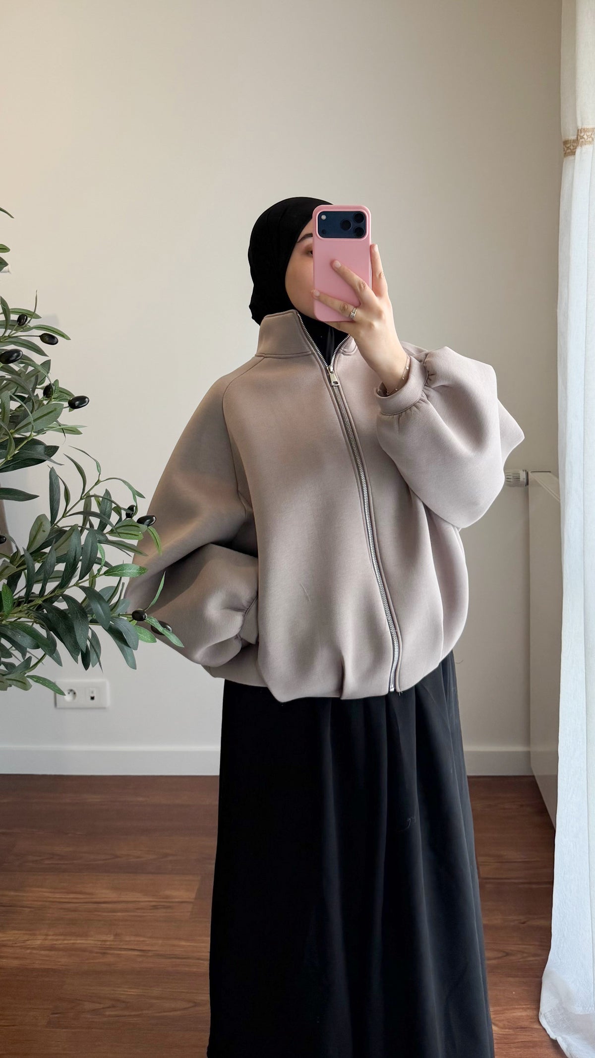 BOMBER TAUPE