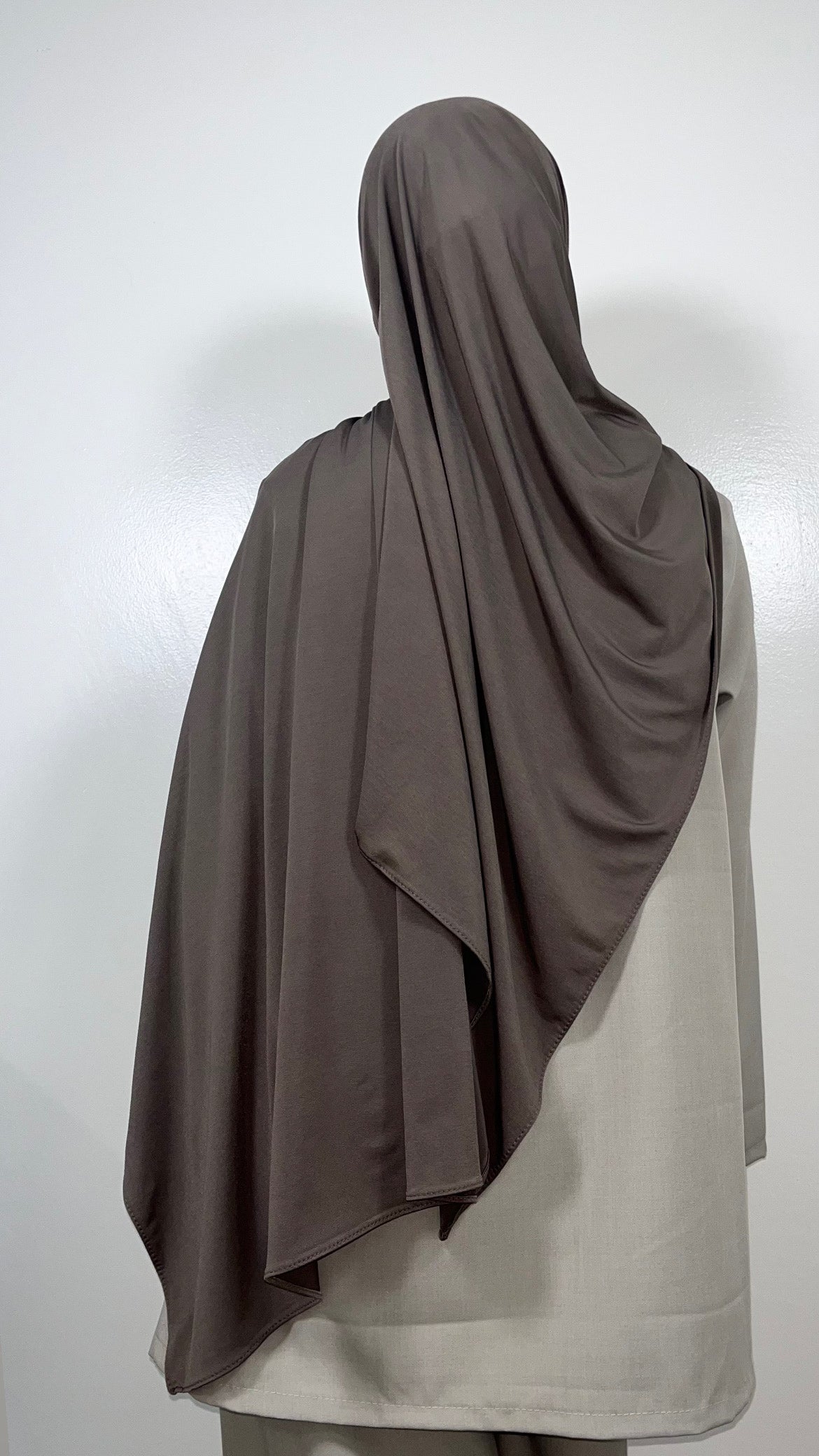 PREMIUM LUXURY TAUPE JERSEY HIJAB