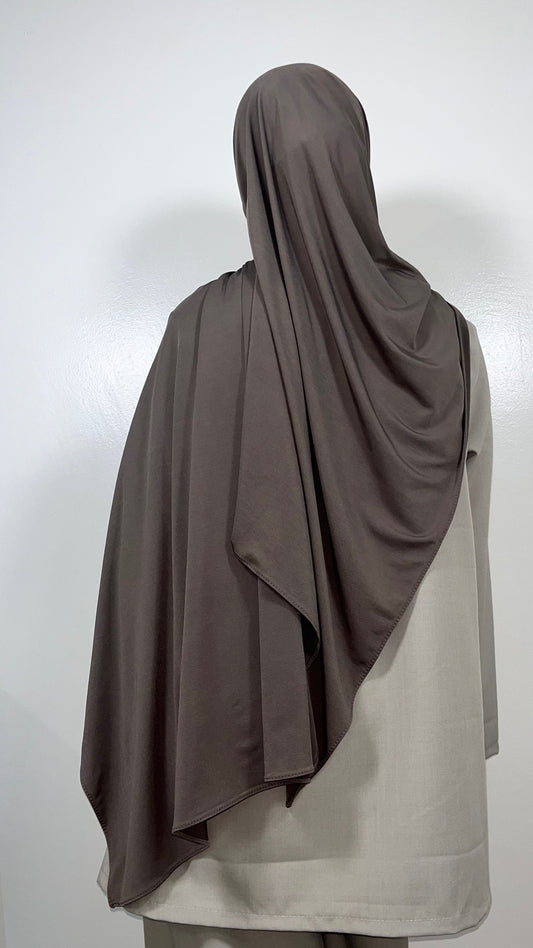 PREMIUM LUXURY TAUPE JERSEY HIJAB
