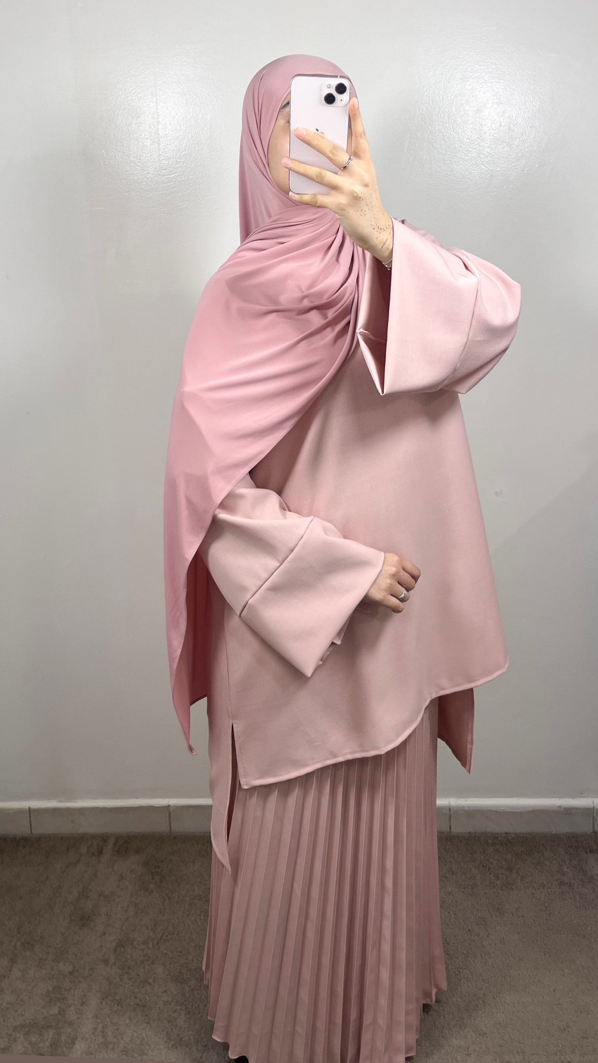 ENSEMBLE JUPE PLISSÉE EMAAN ROSE