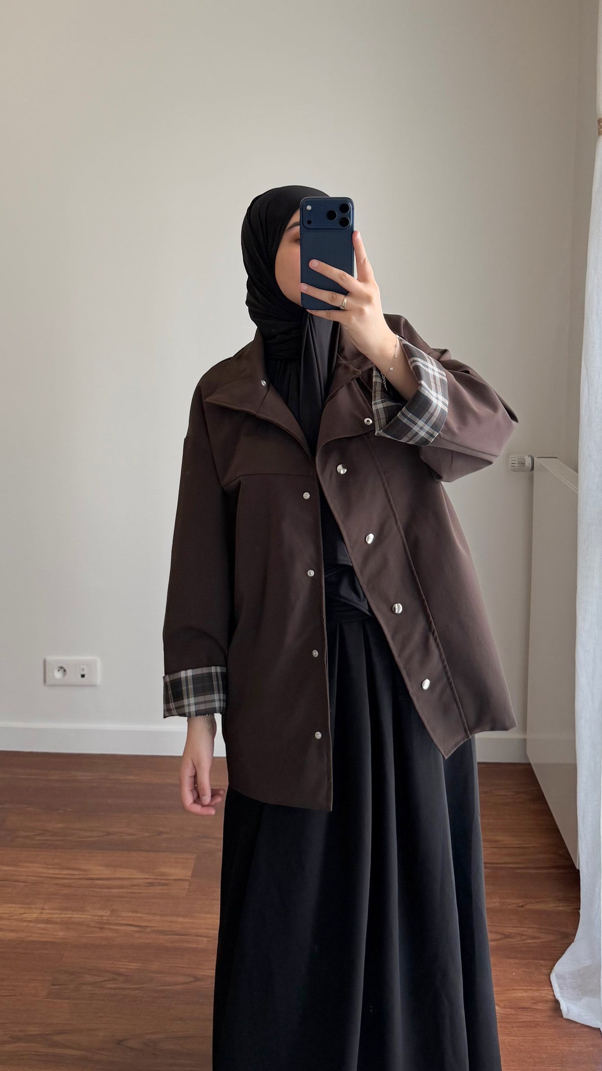 VESTE LIYA MARRON