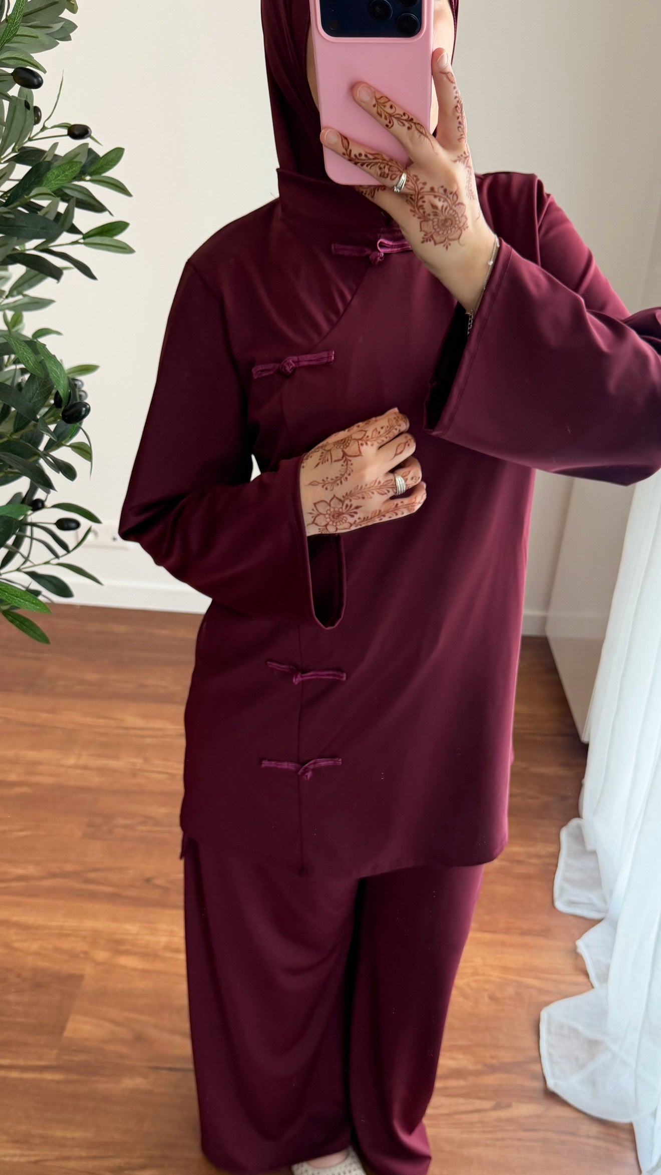 BURKINI TOKYO 3 PIÈCES BORDEAU