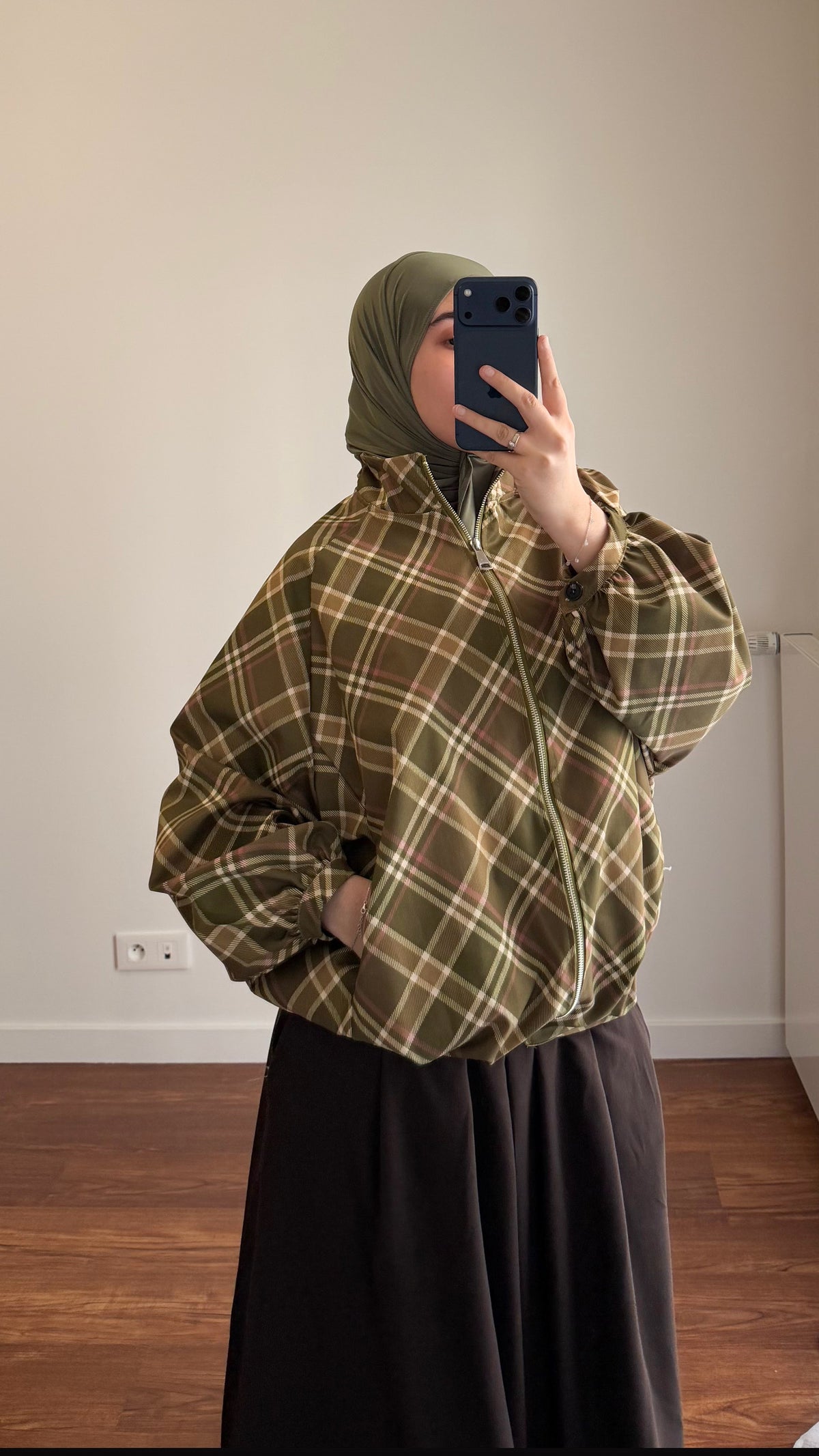VESTE ZIPPÉE ISRA VERT
