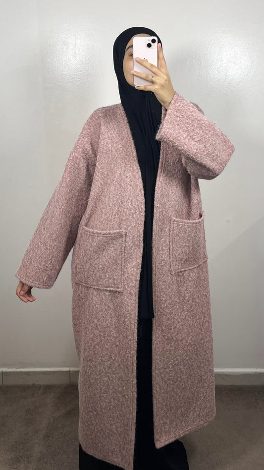 MANTEAU KIMONO LEA OVERSIZE ROSE