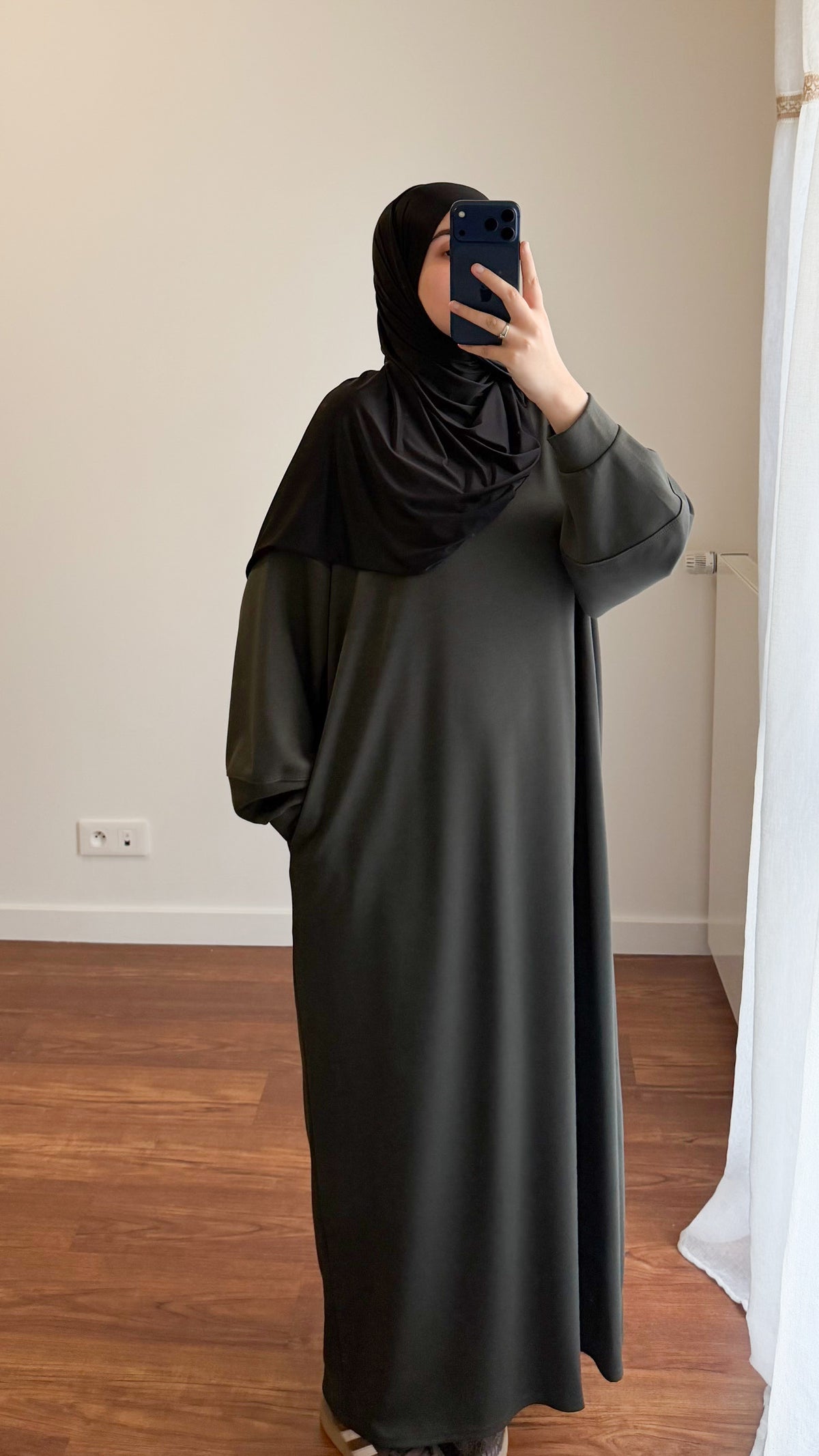 ROBE SWEAT VERT FONCÉ