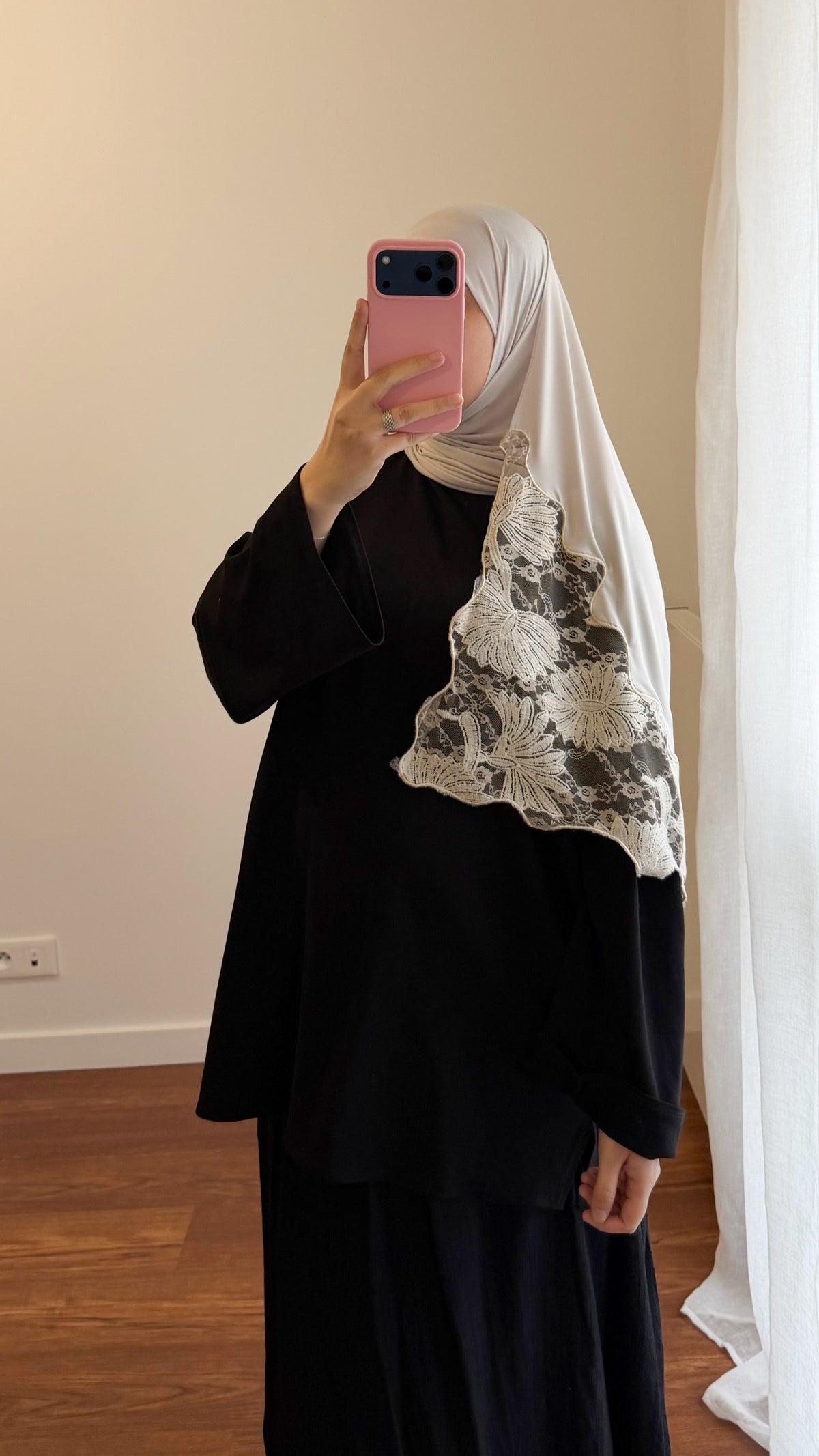 HIJAB JERSEY PREMIUM ÉCRU