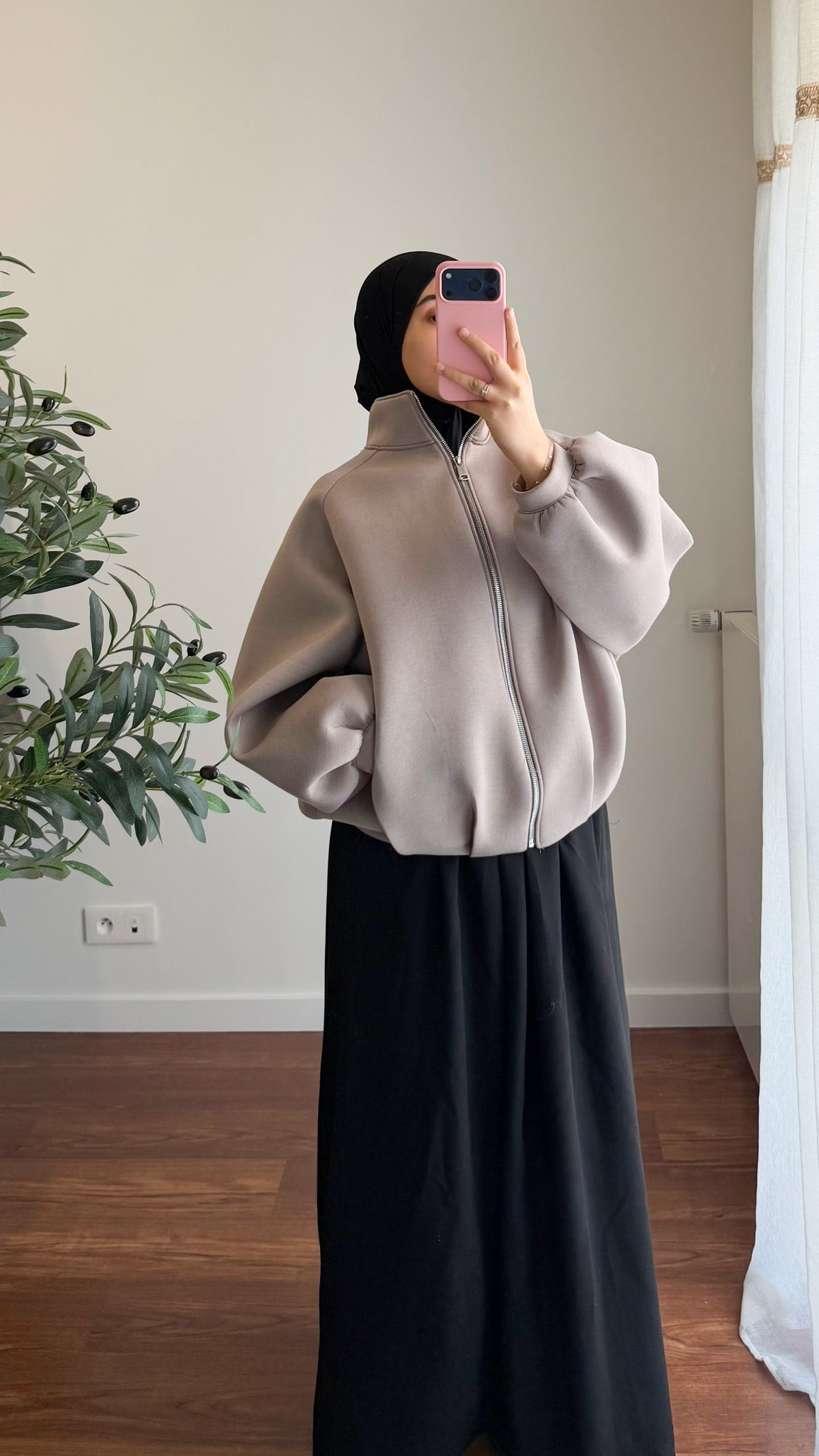 BOMBER TAUPE
