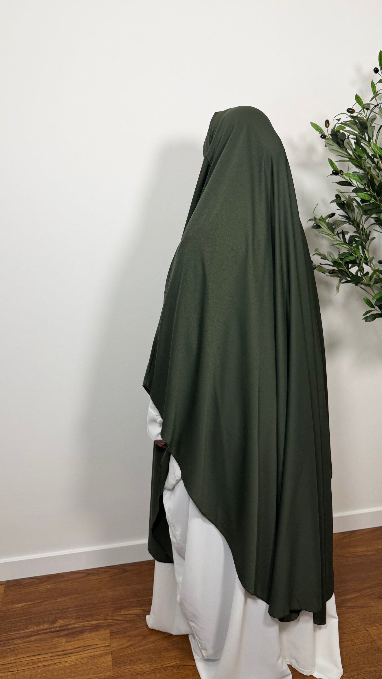 MAXI KHIMAR VERT KAKI