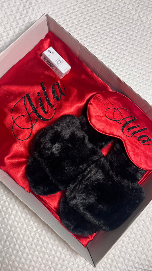 BRIDE BOX SINGLE RED BATHROBE