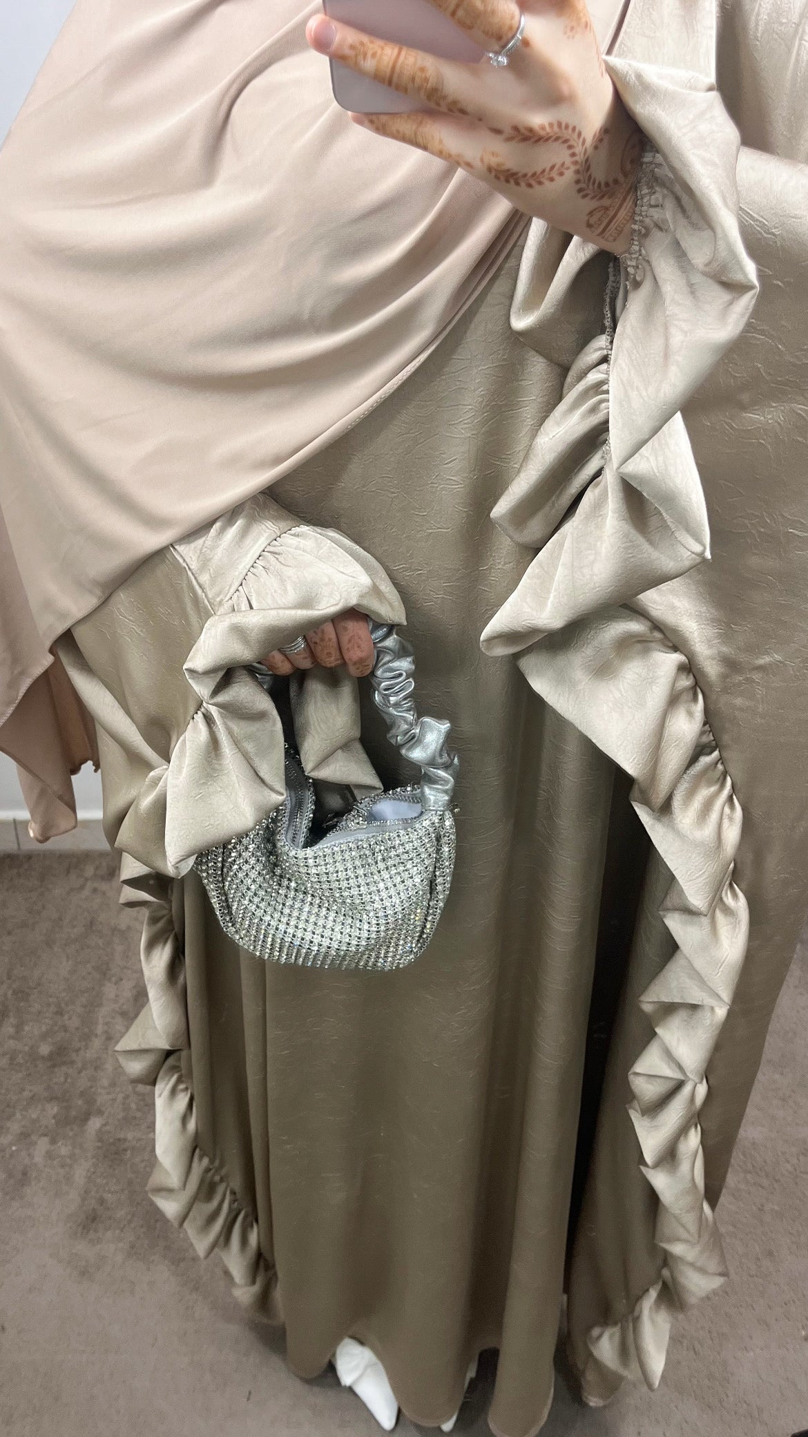 ABAYA BUTTERFLY TAUPE