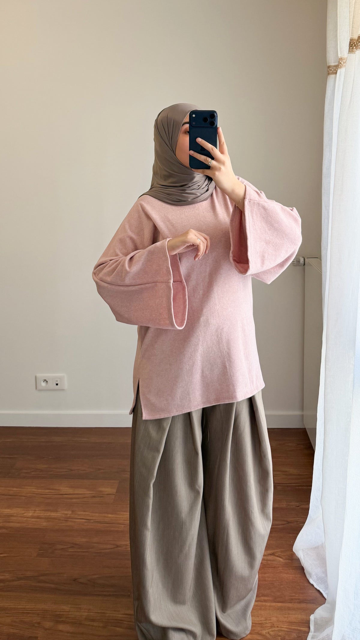 T-SHIRT PULL ROSE