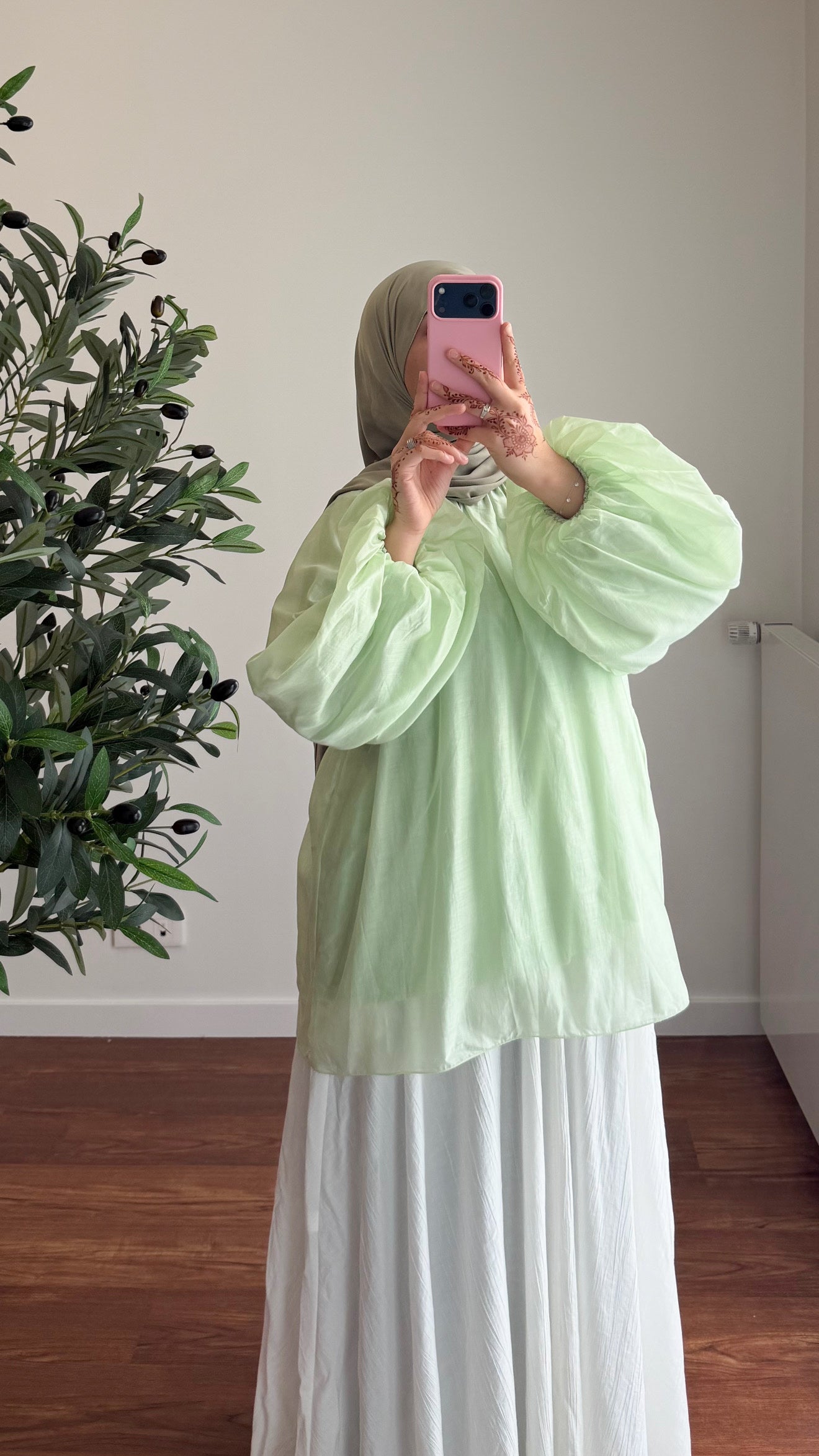 BLOUSE TENCEL VERT D’EAU