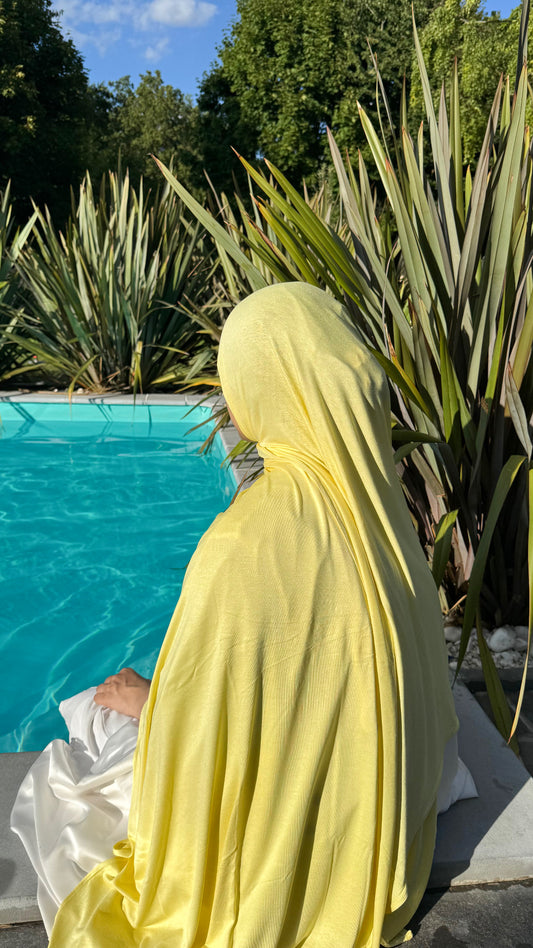 JERSEY COTON MODAL JAUNE
