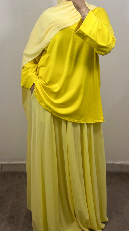 JUPE LONGUE JAUNE