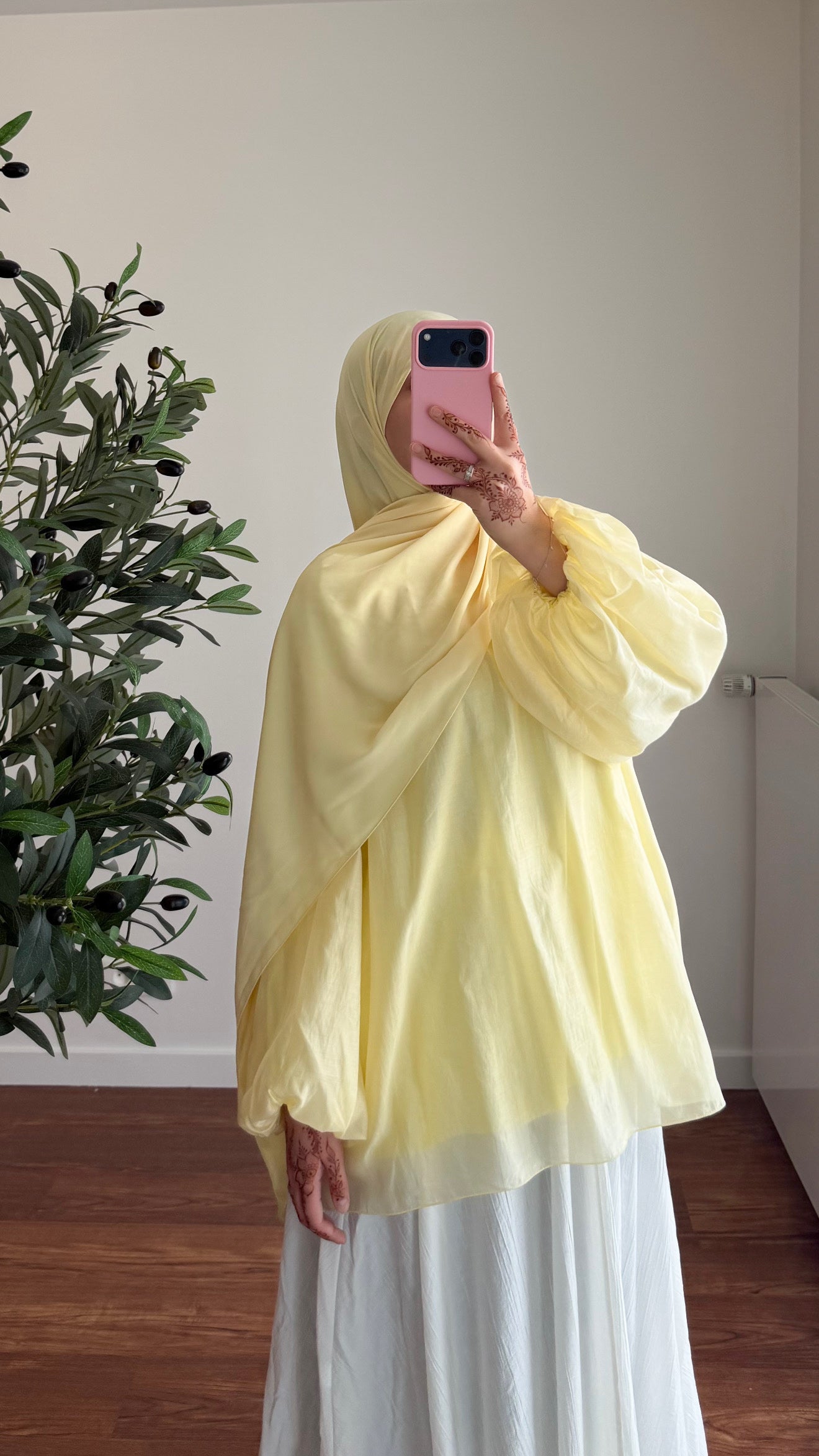 BLOUSE TENCEL JAUNE