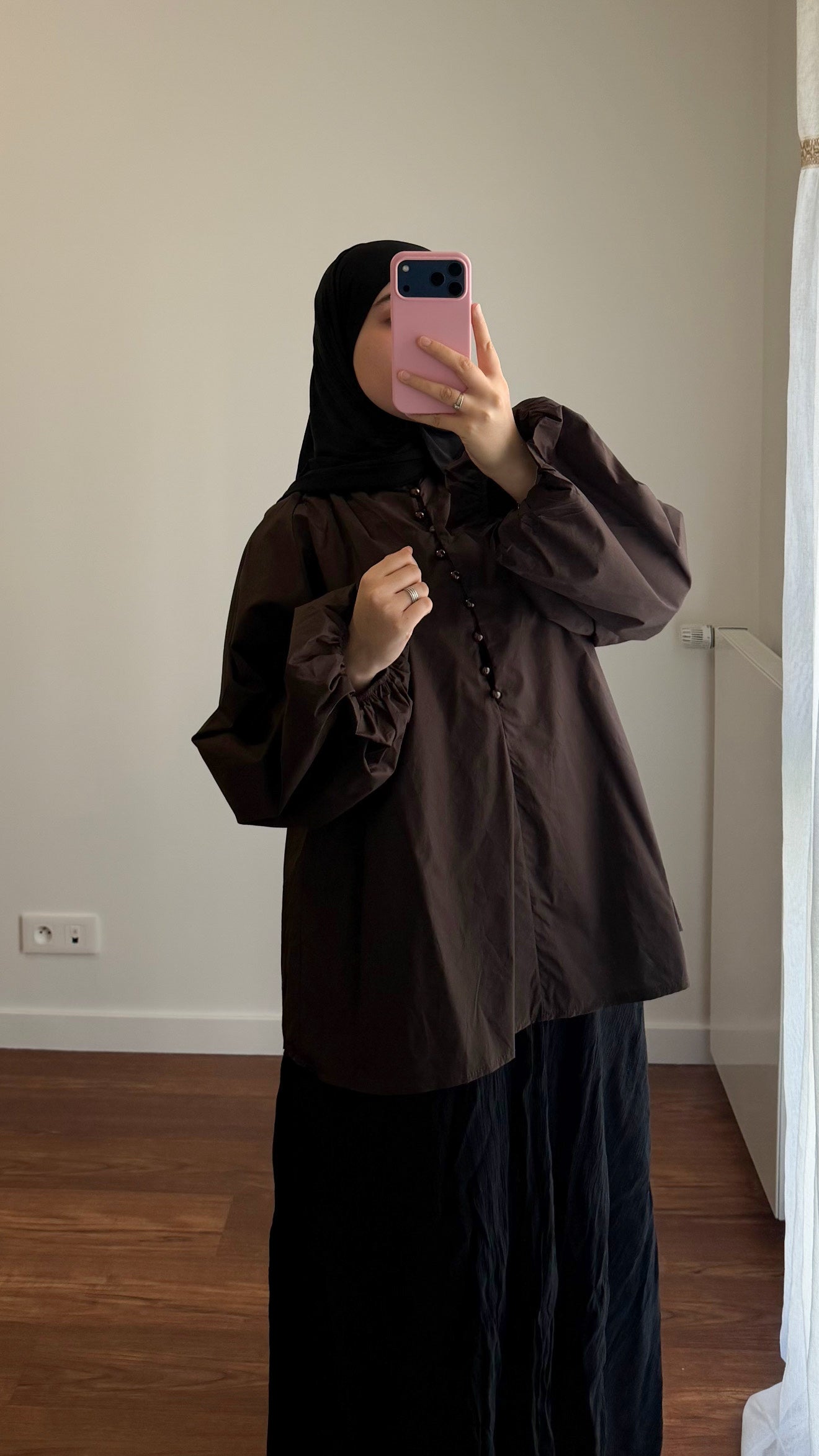 BLOUSE SIYA POPELINE MARRON
