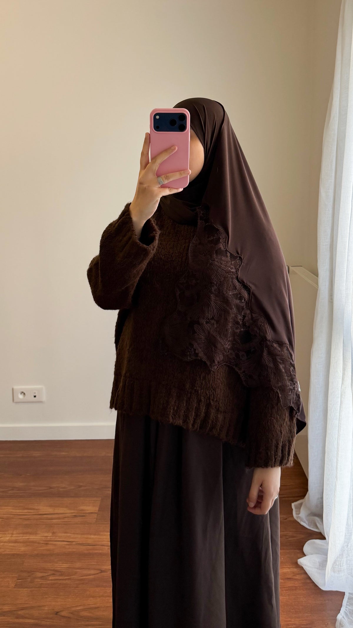 HIJAB JERSEY PREMIUM MARRON
