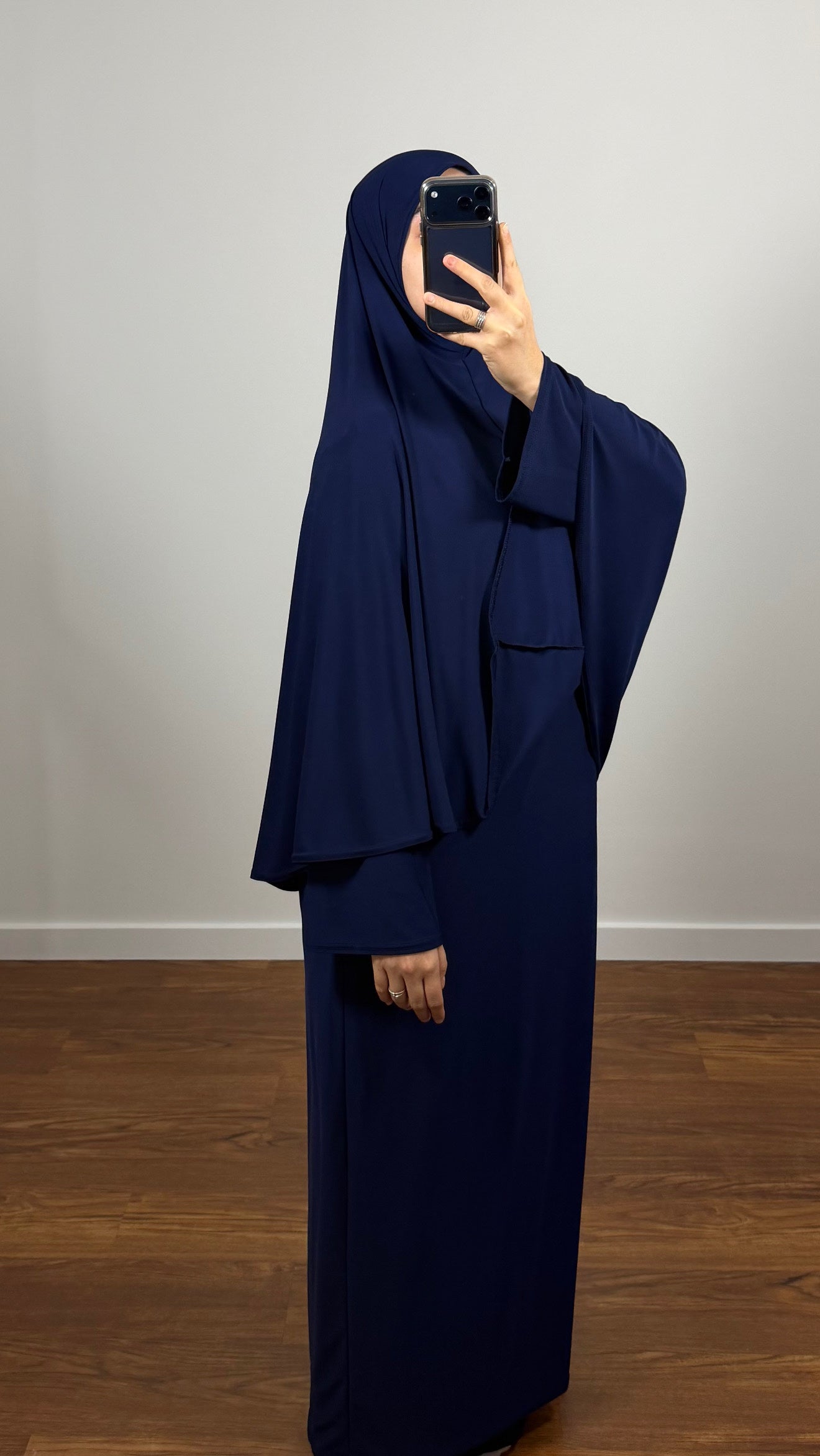 ENSEMBLE DE PRIÈRE BLEU MARINE EN JERSEY PREMIUM