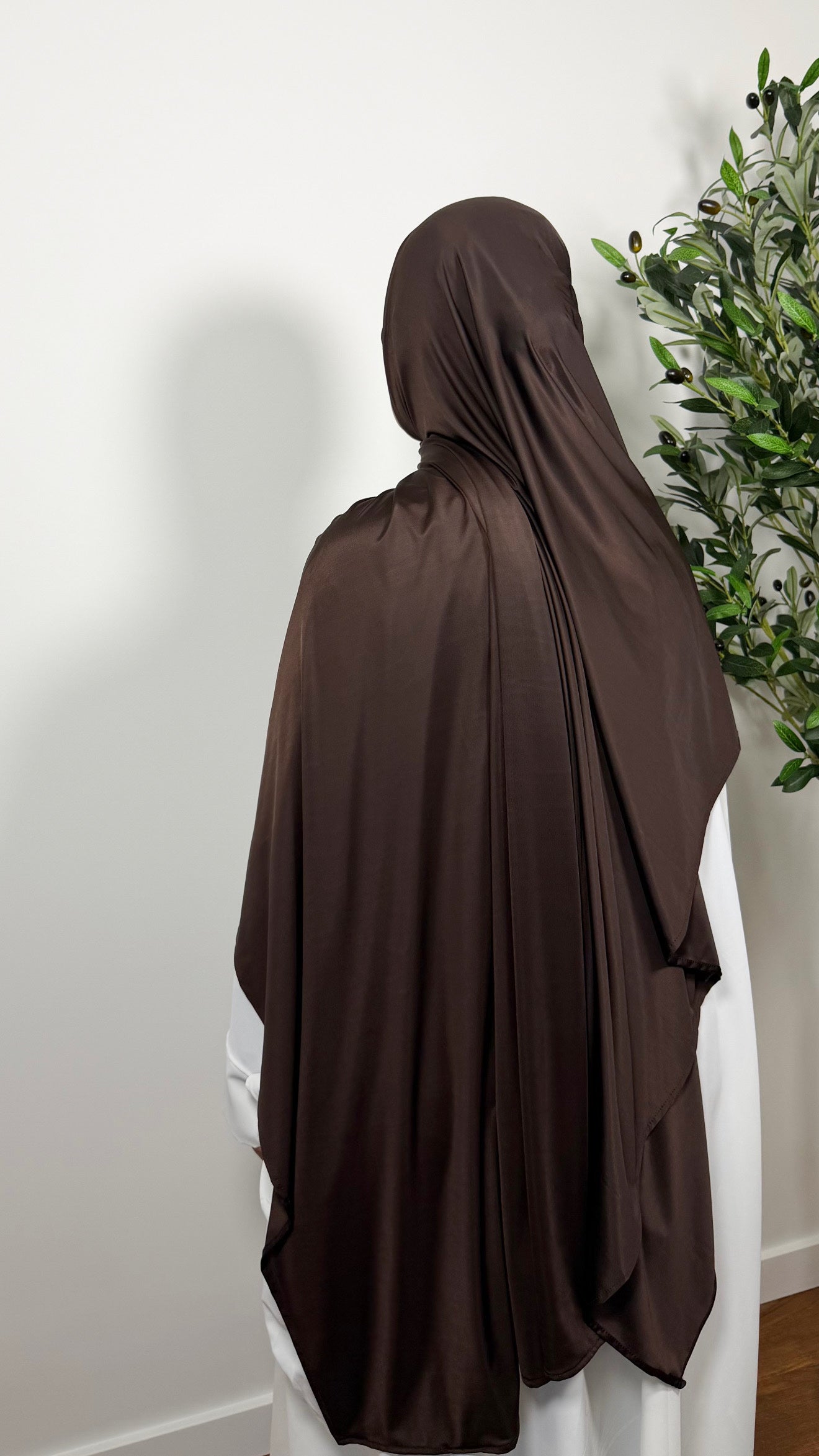 HIJAB JERSEY LIQUID MARRON