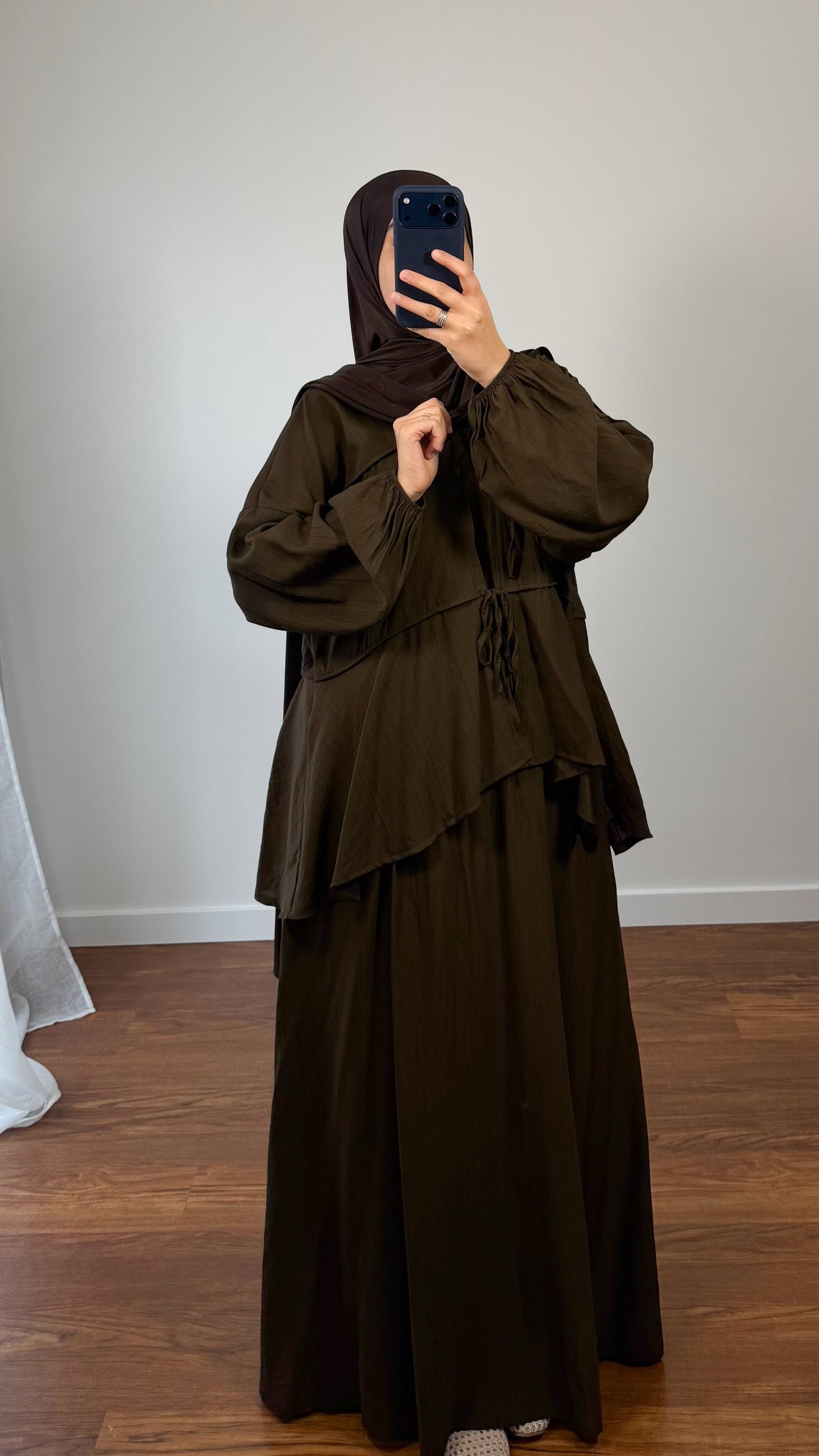 ENSEMBLE JUPE LIYA MARRON